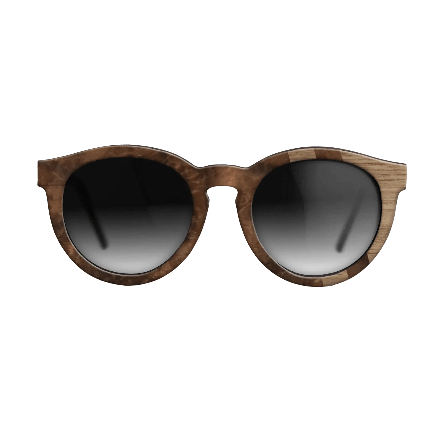 Walnut Burl,Walnut: Straight Grain: Splice - The Rebel - Round - 1179 - SIRIS wood optic