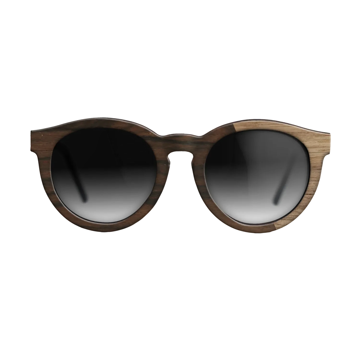 Ziricote Dark Quartered,Walnut: Straight Grain: Splice - The Rebel - Round - 1377 - SIRIS wood optic