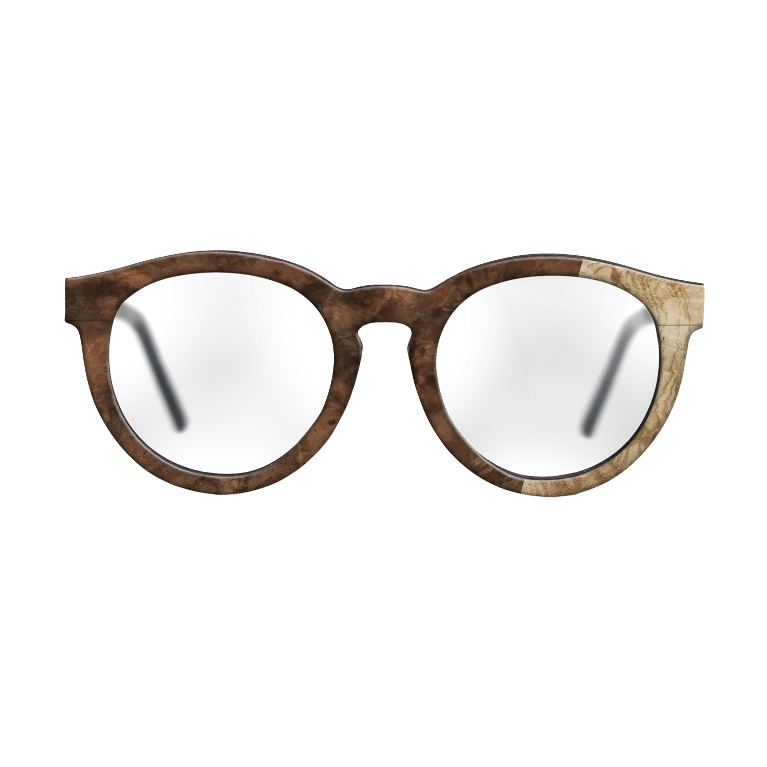 Walnut Burl,Olive Burl: Bauhaus - The Rebel - Round - 724 - SIRIS wood optic