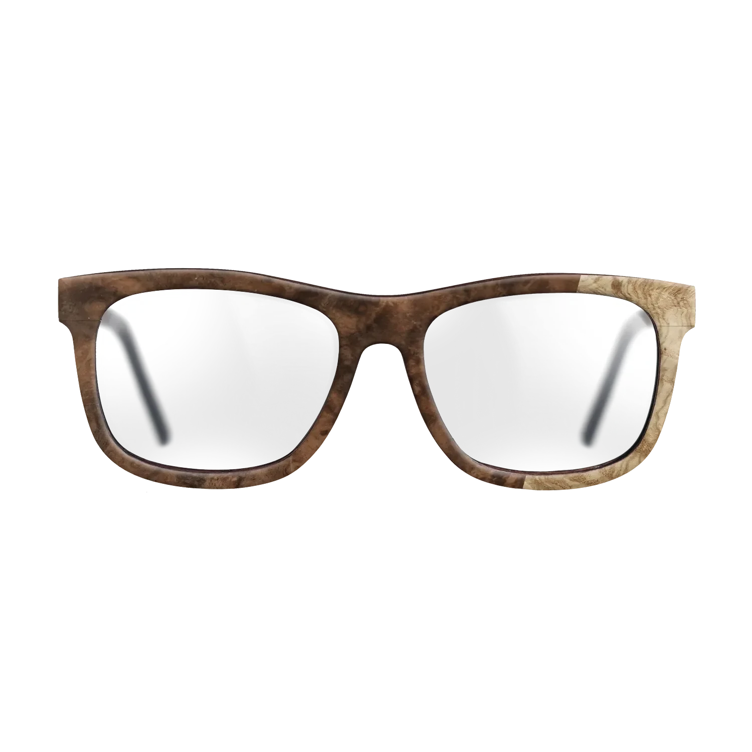 Walnut Burl,Olive Burl: Bauhaus - The Hero - Square - 724 - SIRIS wood optic