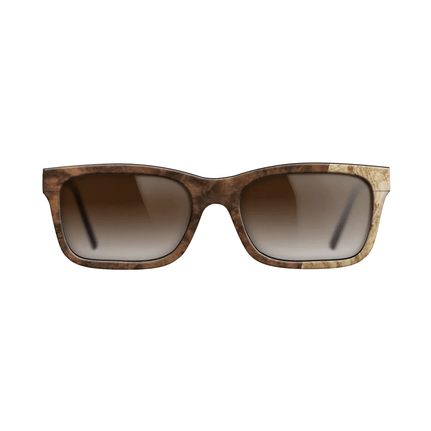 Walnut Burl,Olive Burl: Bauhaus - The Sage - Rectangle - 724 - SIRIS wood optic