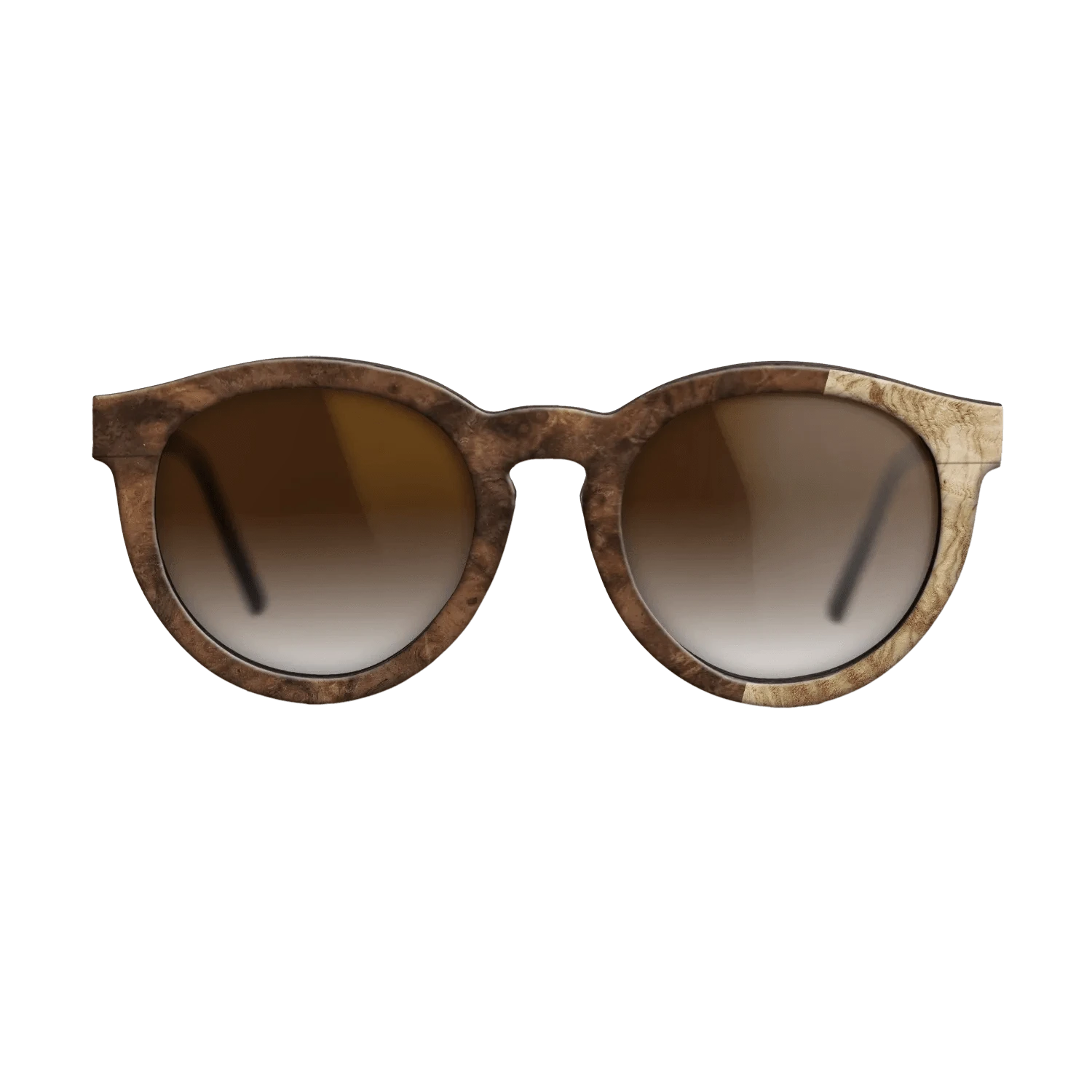 Walnut Burl,Olive Burl: Bauhaus - The Rebel - Round - 724 - SIRIS wood optic