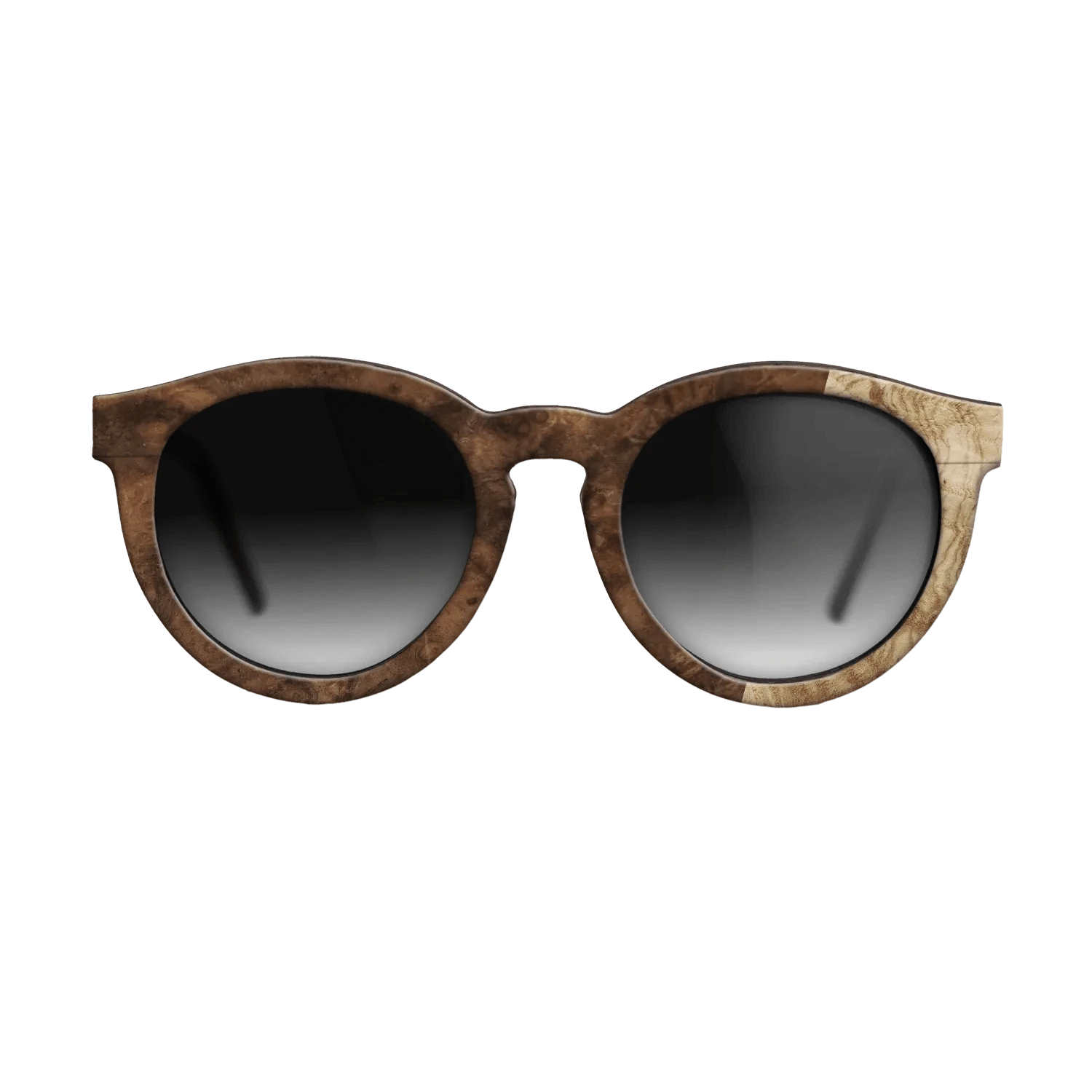 Walnut Burl,Olive Burl: Bauhaus - The Rebel - Round - 724 - SIRIS wood optic