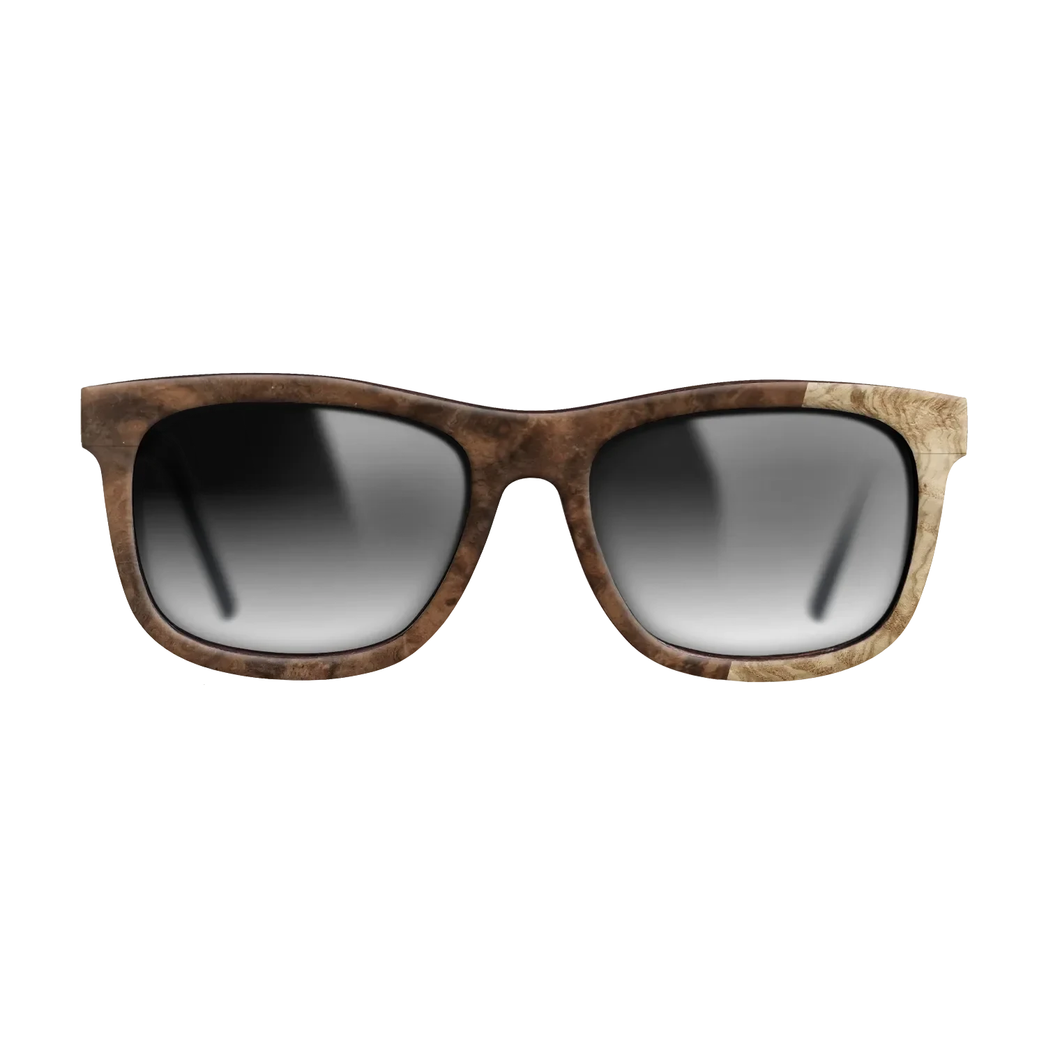 Walnut Burl,Olive Burl: Bauhaus - The Hero - Square - 724 - SIRIS wood optic