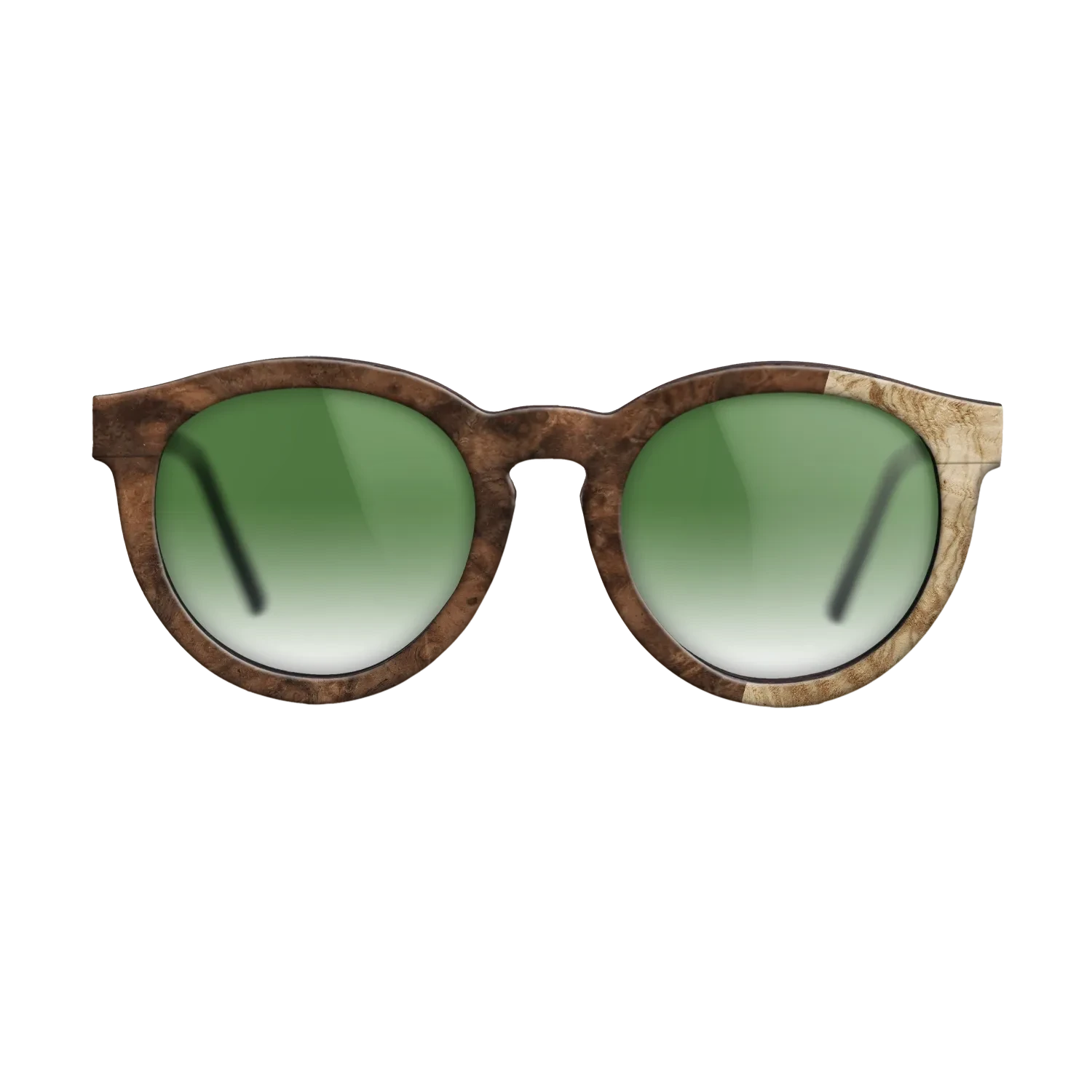 Walnut Burl,Olive Burl: Bauhaus - The Rebel - Round - 724 - SIRIS wood optic