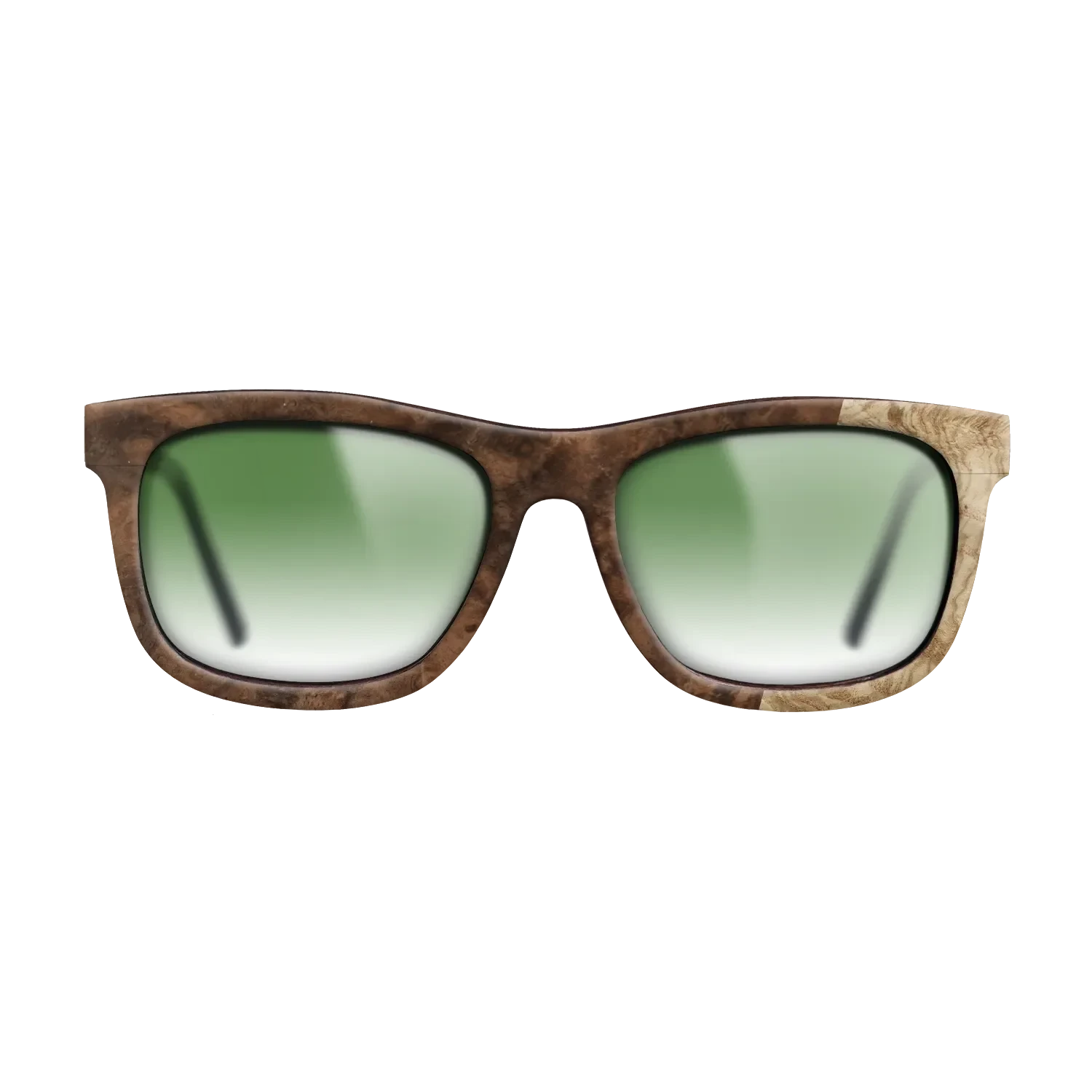 Walnut Burl,Olive Burl: Bauhaus - The Hero - Square - 724 - SIRIS wood optic