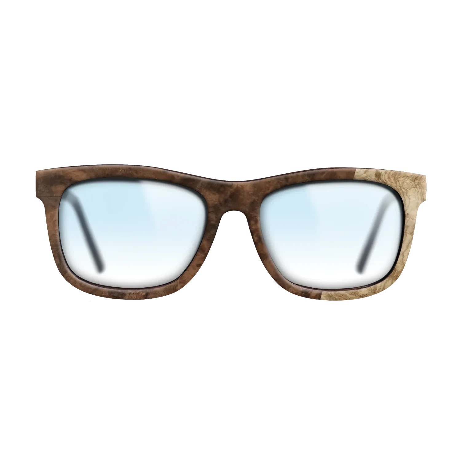 Walnut Burl,Olive Burl: Bauhaus - The Hero - Square - 724 - SIRIS wood optic