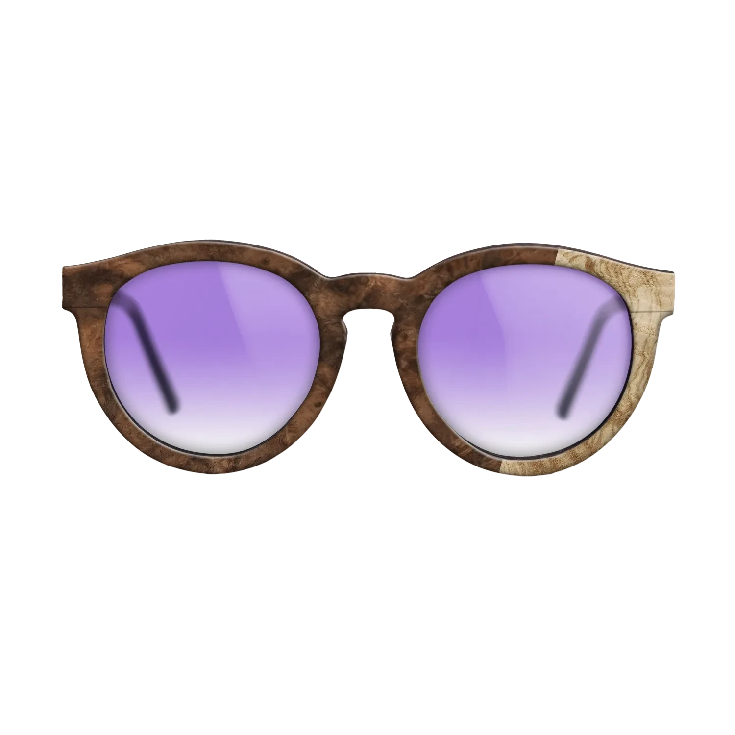 Walnut Burl,Olive Burl: Bauhaus - The Rebel - Round - 724 - SIRIS wood optic