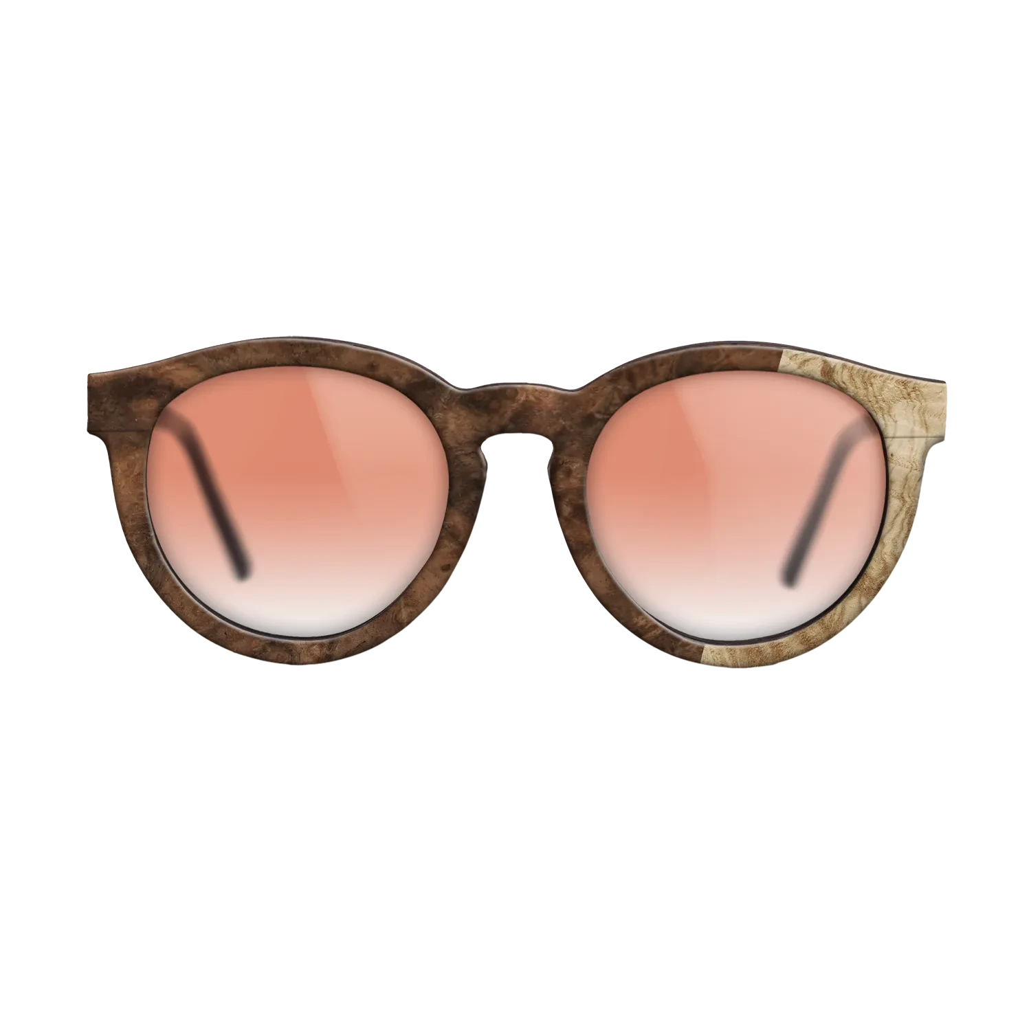 Walnut Burl,Olive Burl: Bauhaus - The Rebel - Round - 724 - SIRIS wood optic