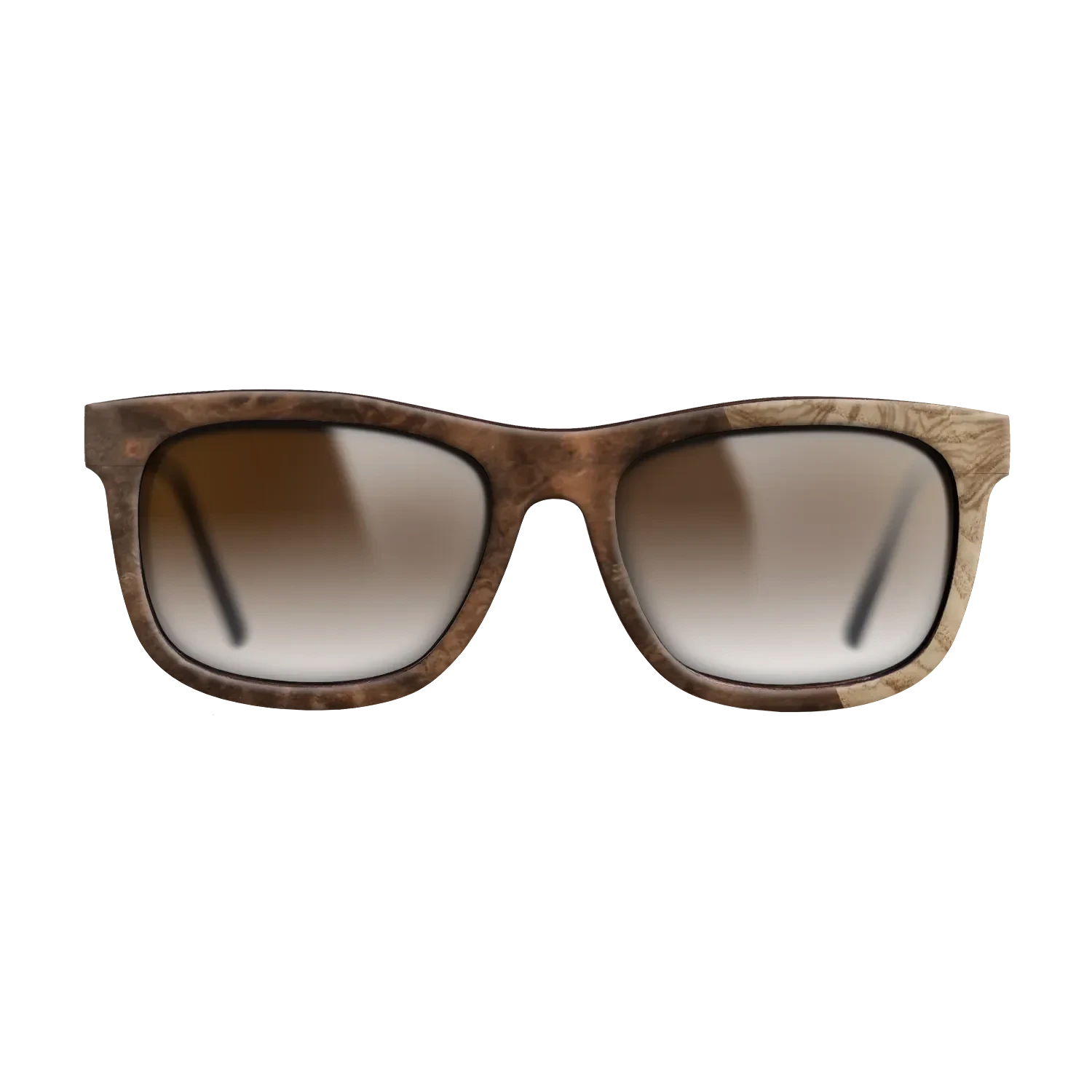 Walnut Burl,Olive Burl: Splice - The Hero - Square - SIRIS wood optic