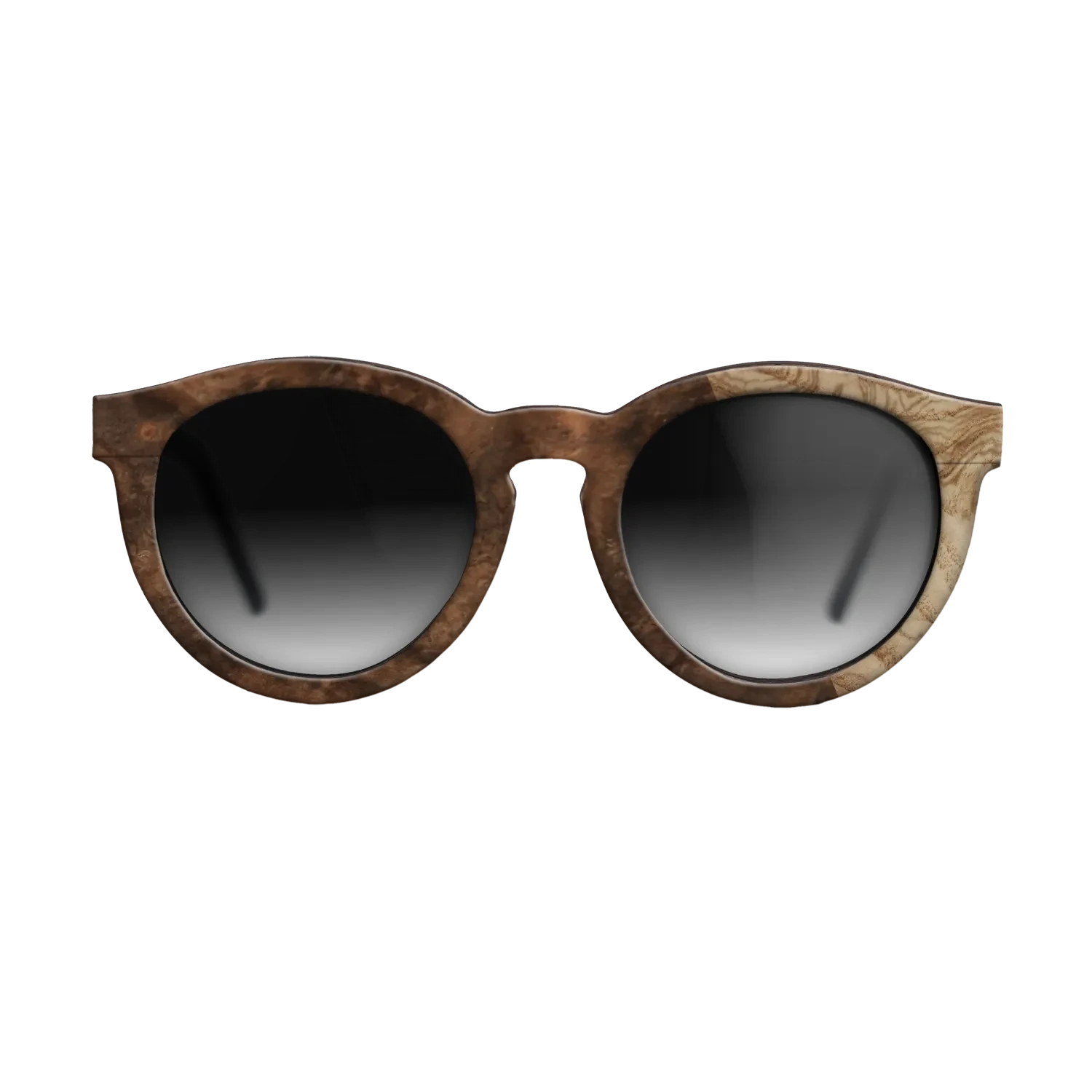 Walnut Burl,Olive Burl: Splice - The Rebel - Round - SIRIS wood optic