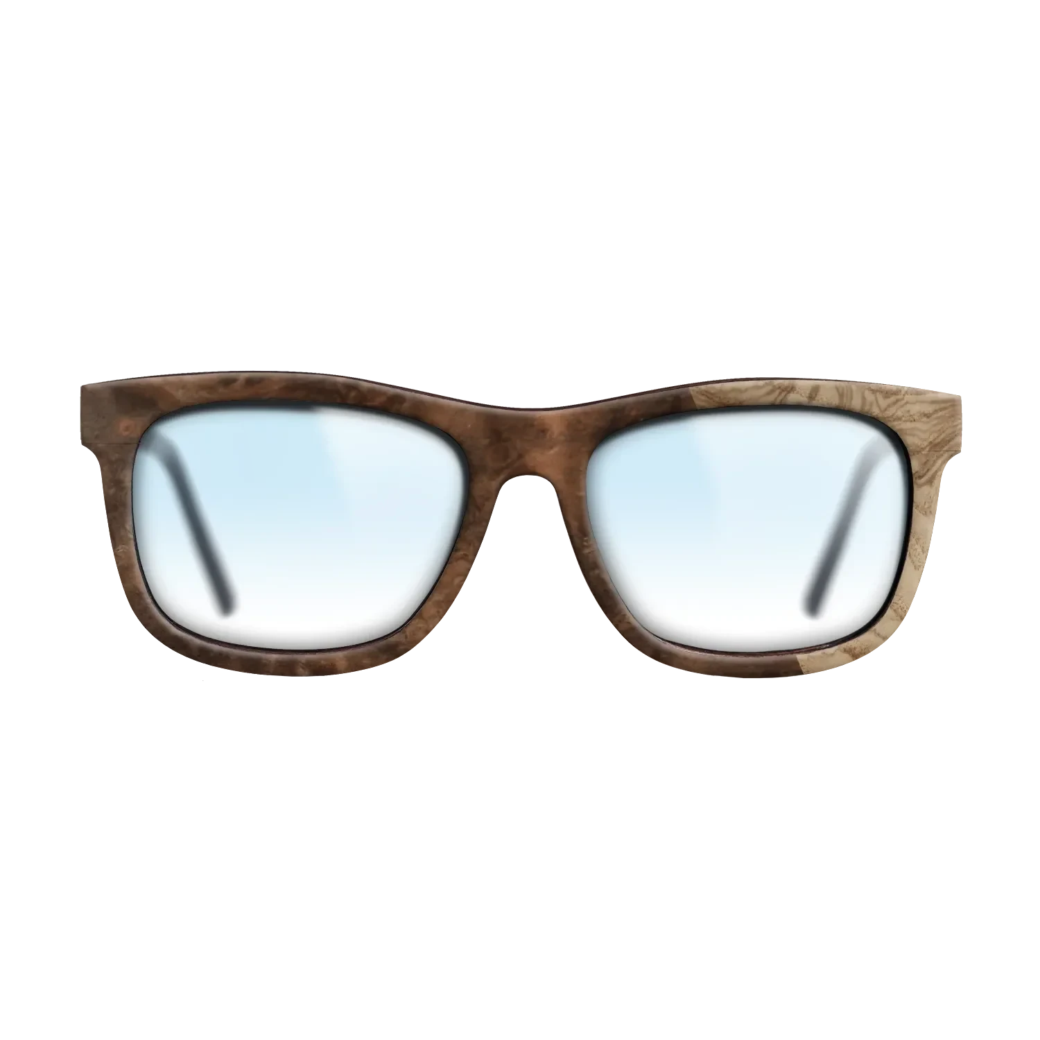 Walnut Burl,Olive Burl: Splice - The Hero - Square - SIRIS wood optic