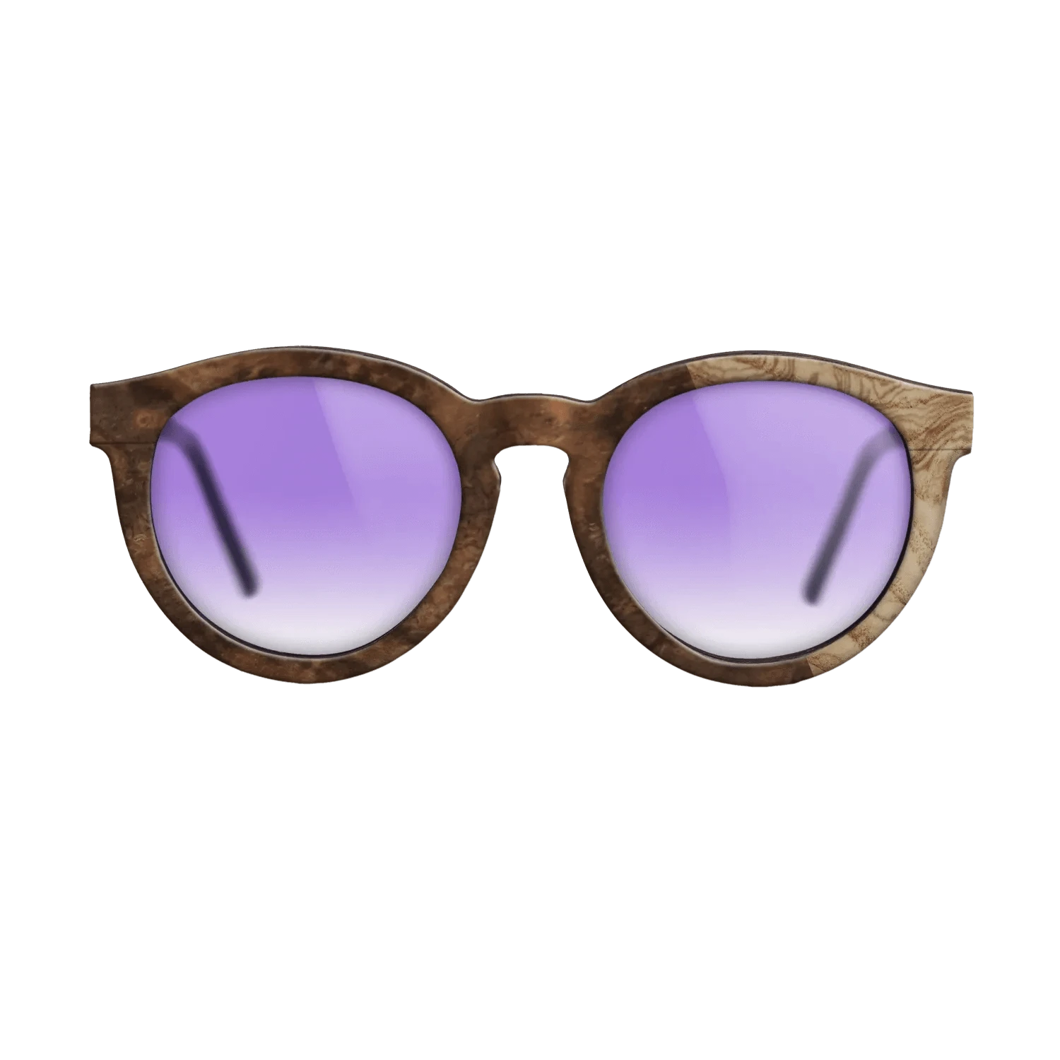 Walnut Burl,Olive Burl: Splice - The Rebel - Round - SIRIS wood optic