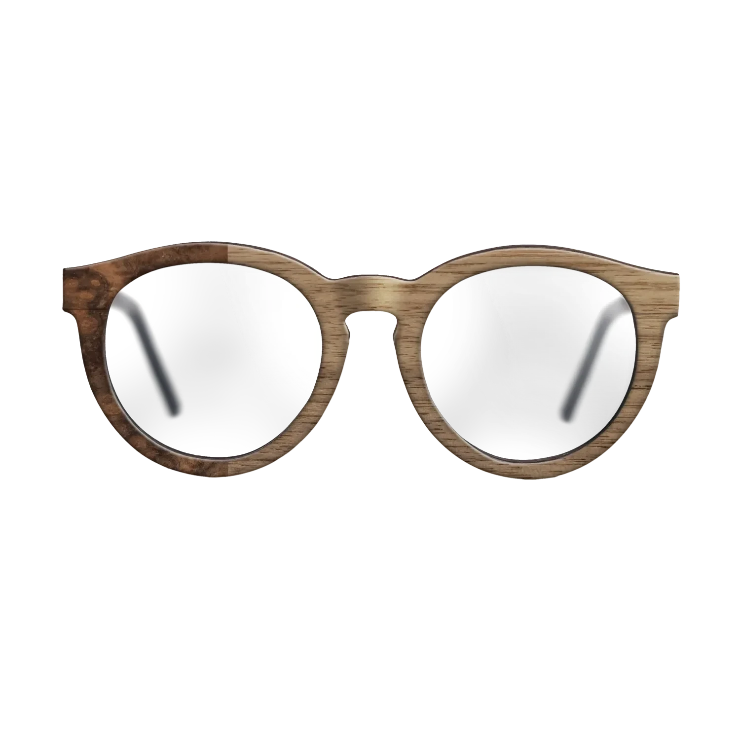 Walnut: Straight Grain,Walnut Burl: Binary - The Rebel - Round - SIRIS wood optic