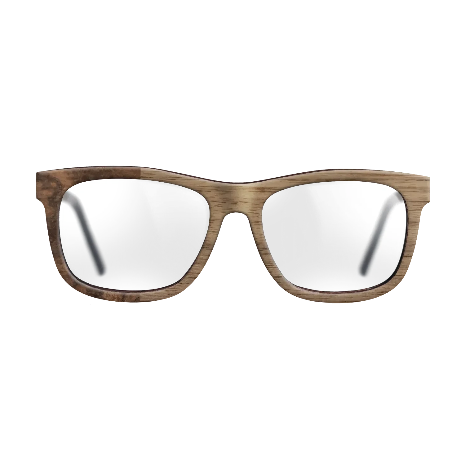 Walnut: Straight Grain,Walnut Burl: Binary - The Hero - Square - SIRIS wood optic