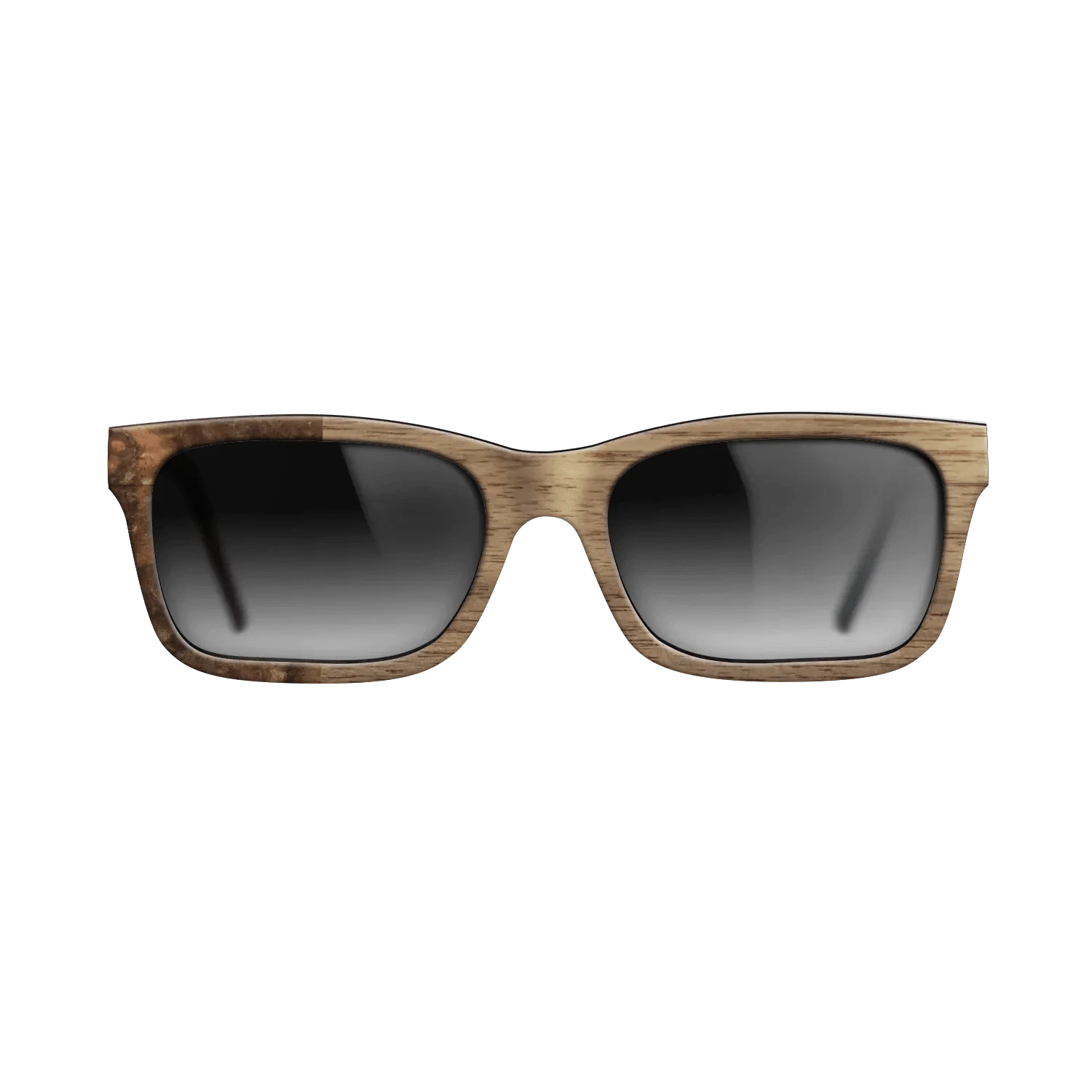 Walnut: Straight Grain,Walnut Burl: Binary - The Sage - Rectangle - SIRIS wood optic