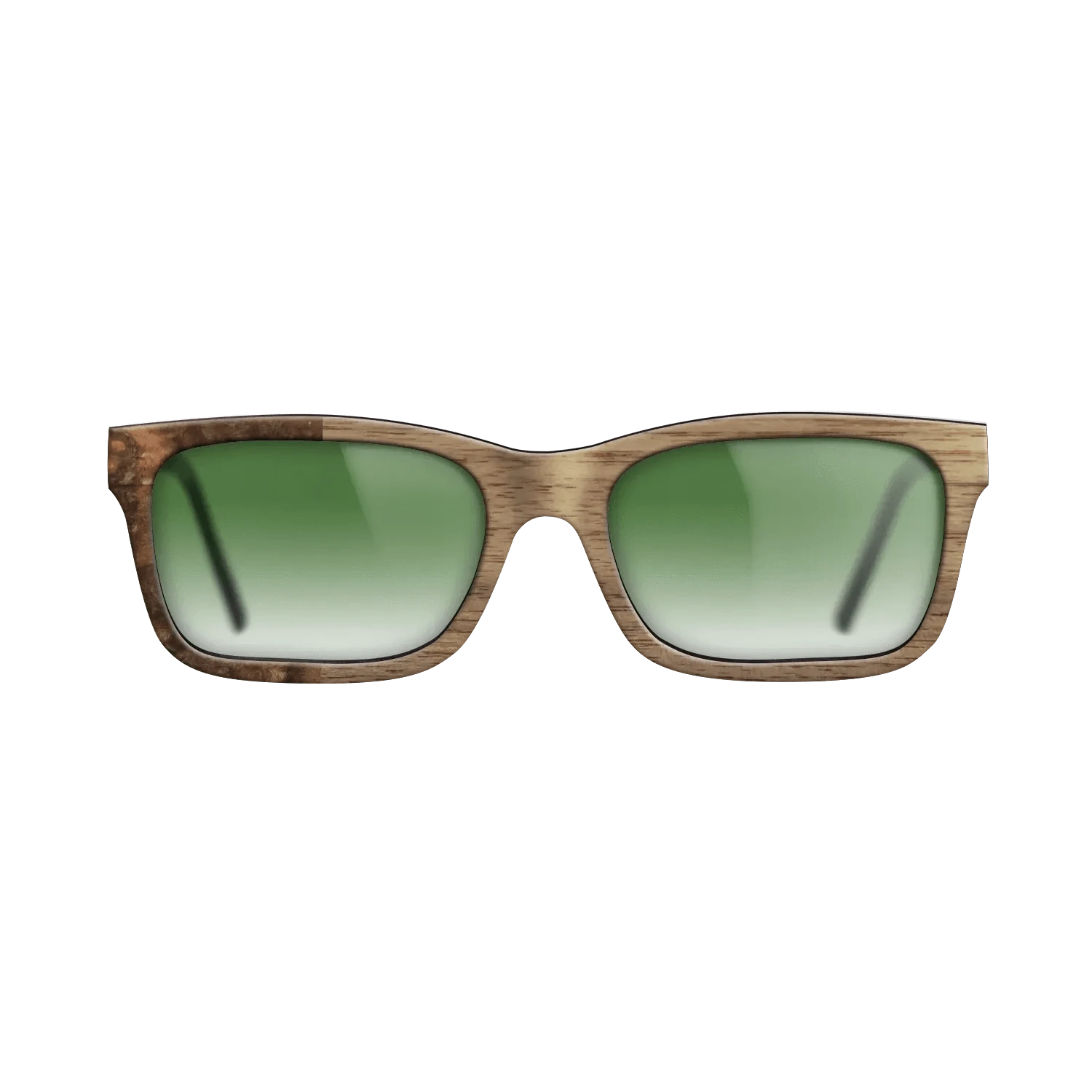 Walnut: Straight Grain,Walnut Burl: Binary - The Sage - Rectangle - SIRIS wood optic