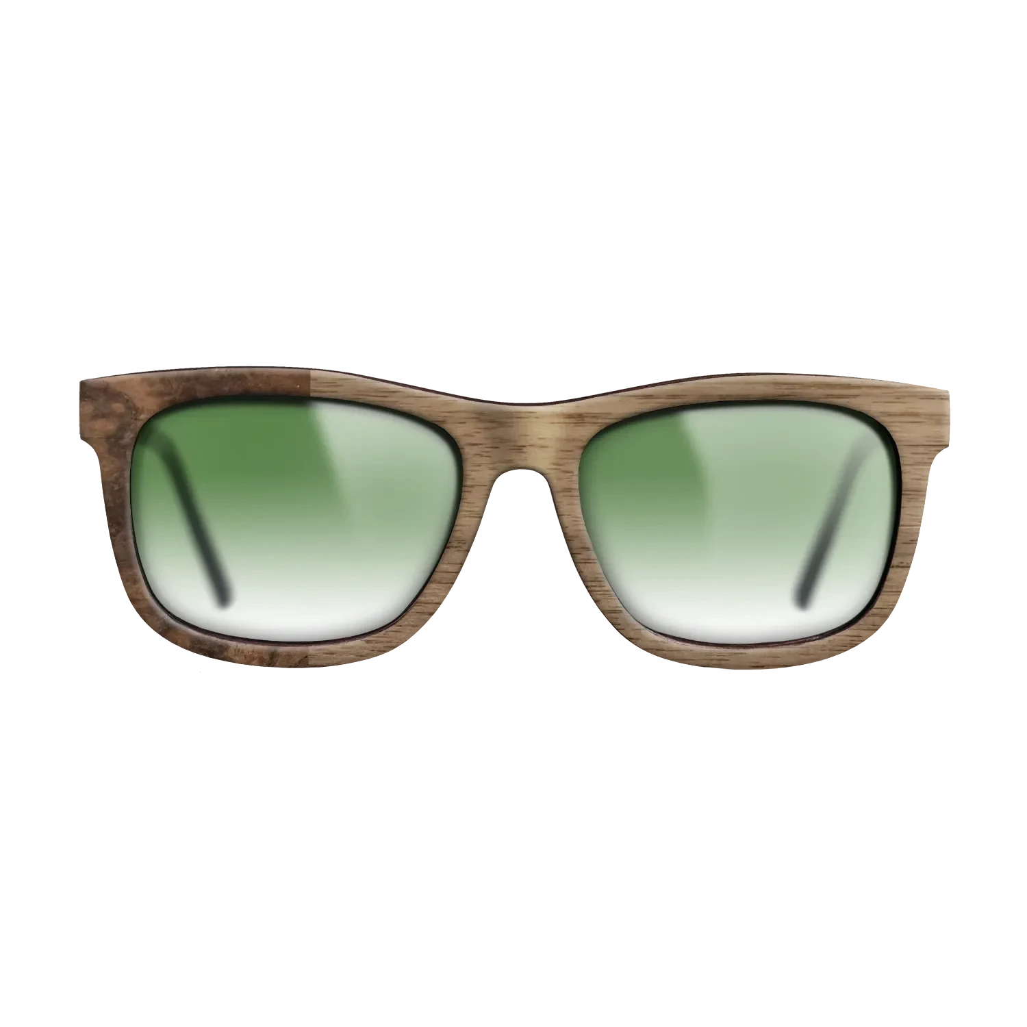 Walnut: Straight Grain,Walnut Burl: Binary - The Hero - Square - SIRIS wood optic