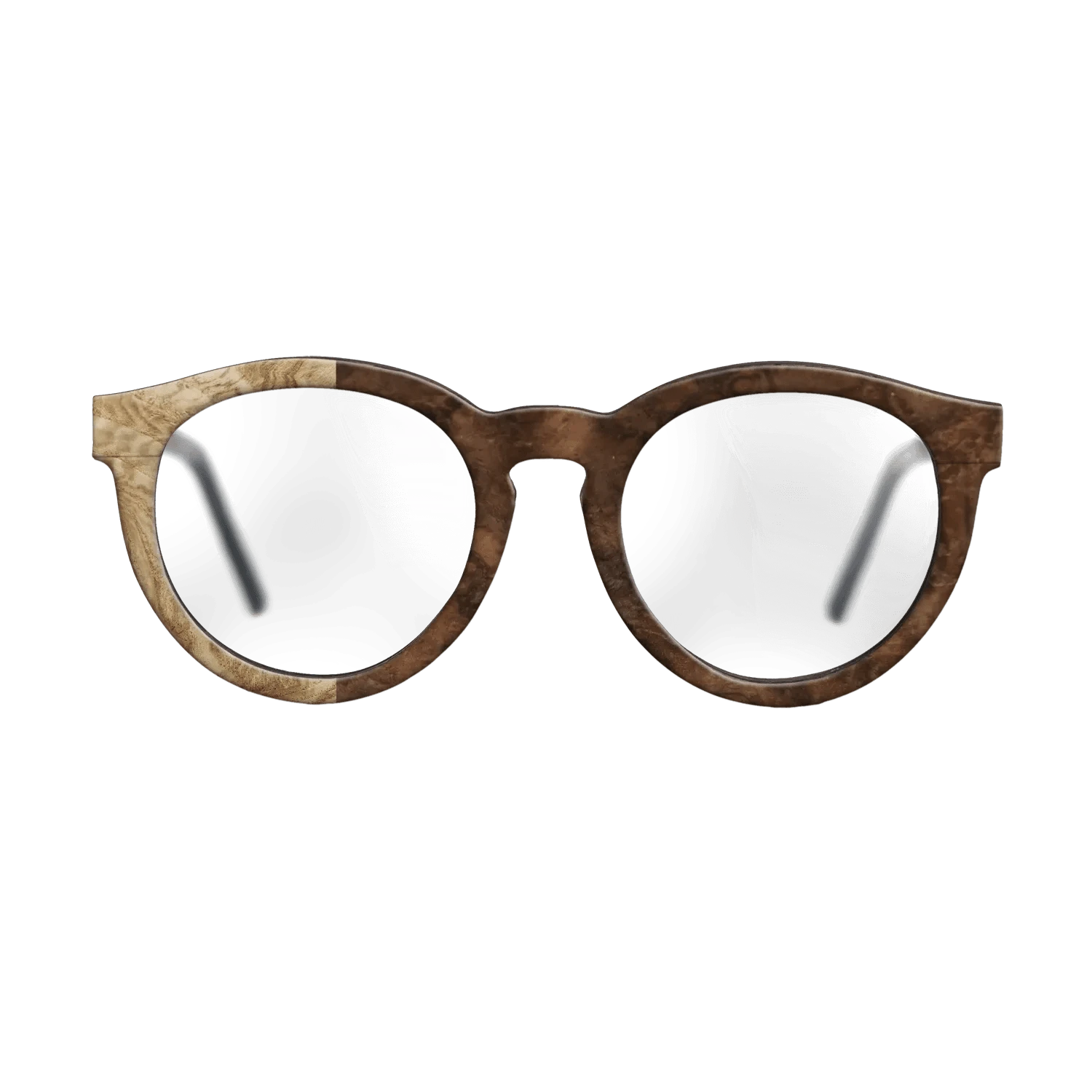 Walnut Burl,Olive Burl: Binary - The Rebel - Round - SIRIS wood optic