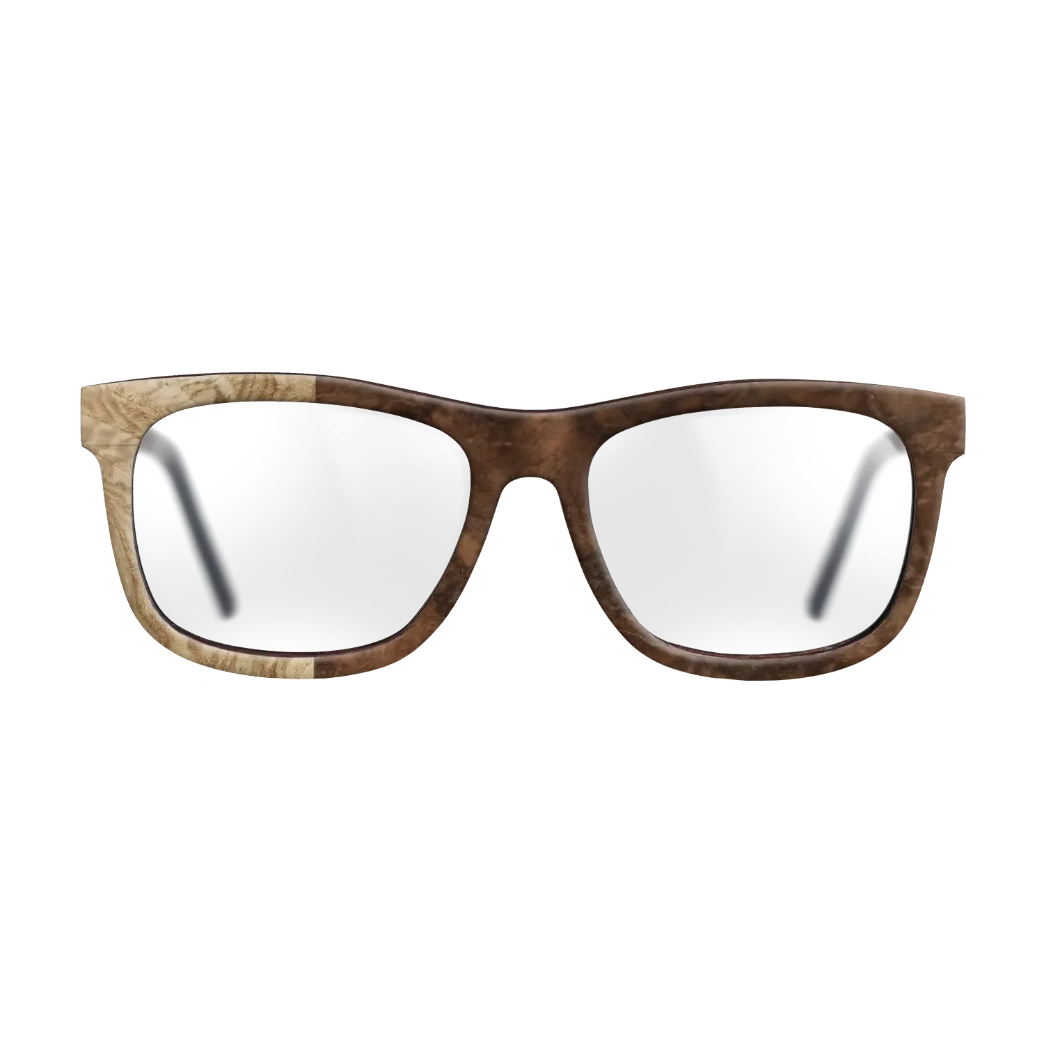 Walnut Burl,Olive Burl: Binary - The Hero - Square - SIRIS wood optic