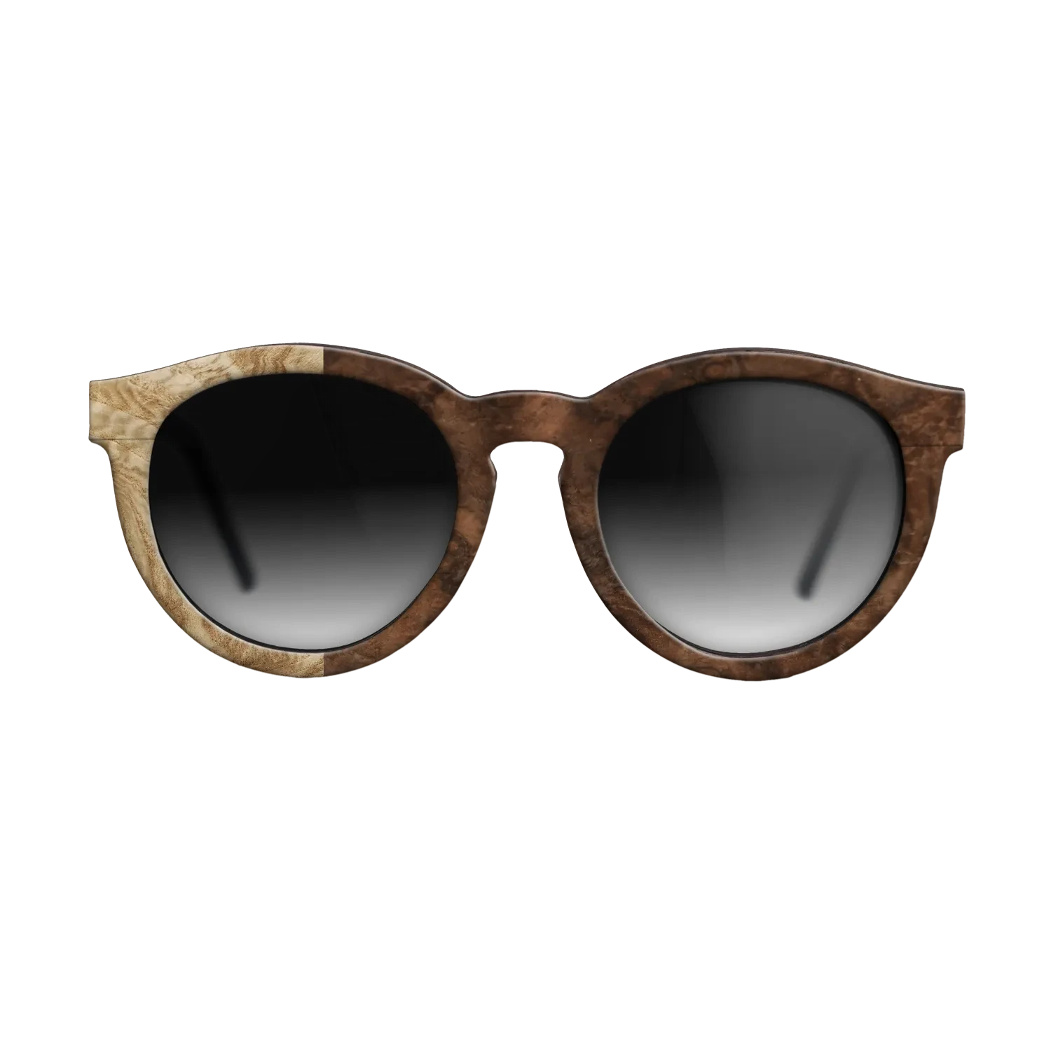 Walnut Burl,Olive Burl: Binary - The Rebel - Round - SIRIS wood optic