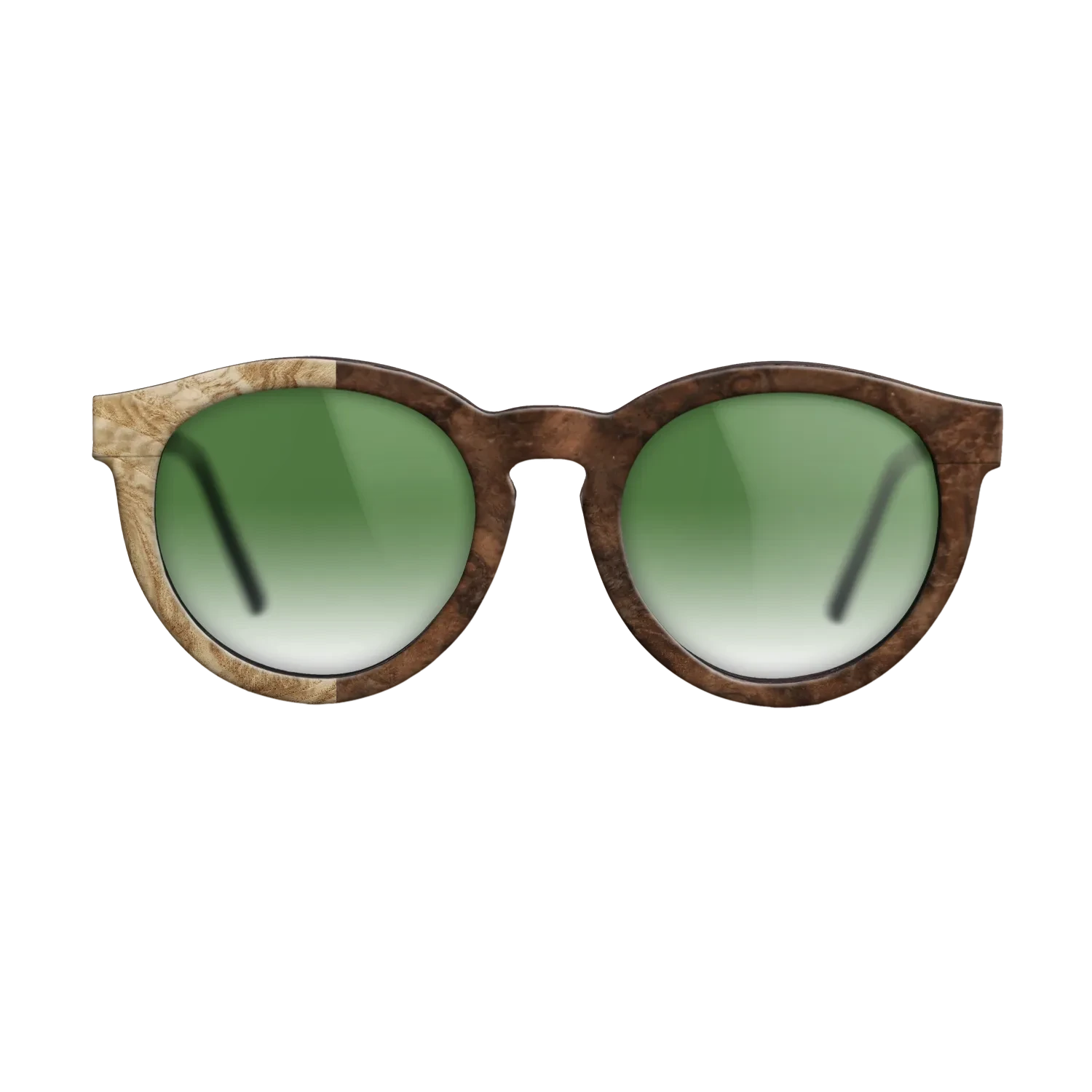 Walnut Burl,Olive Burl: Binary - The Rebel - Round - SIRIS wood optic