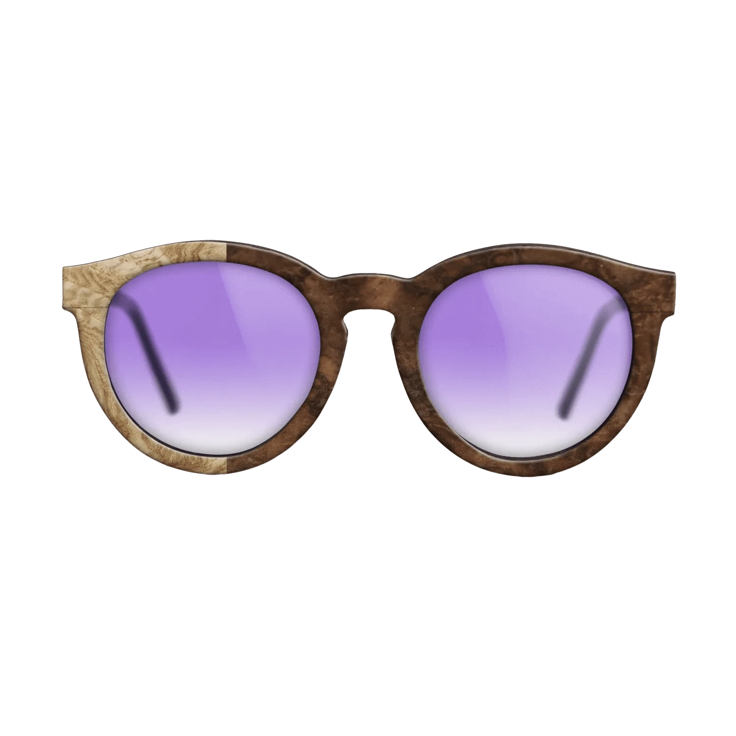 Walnut Burl,Olive Burl: Binary - The Rebel - Round - SIRIS wood optic