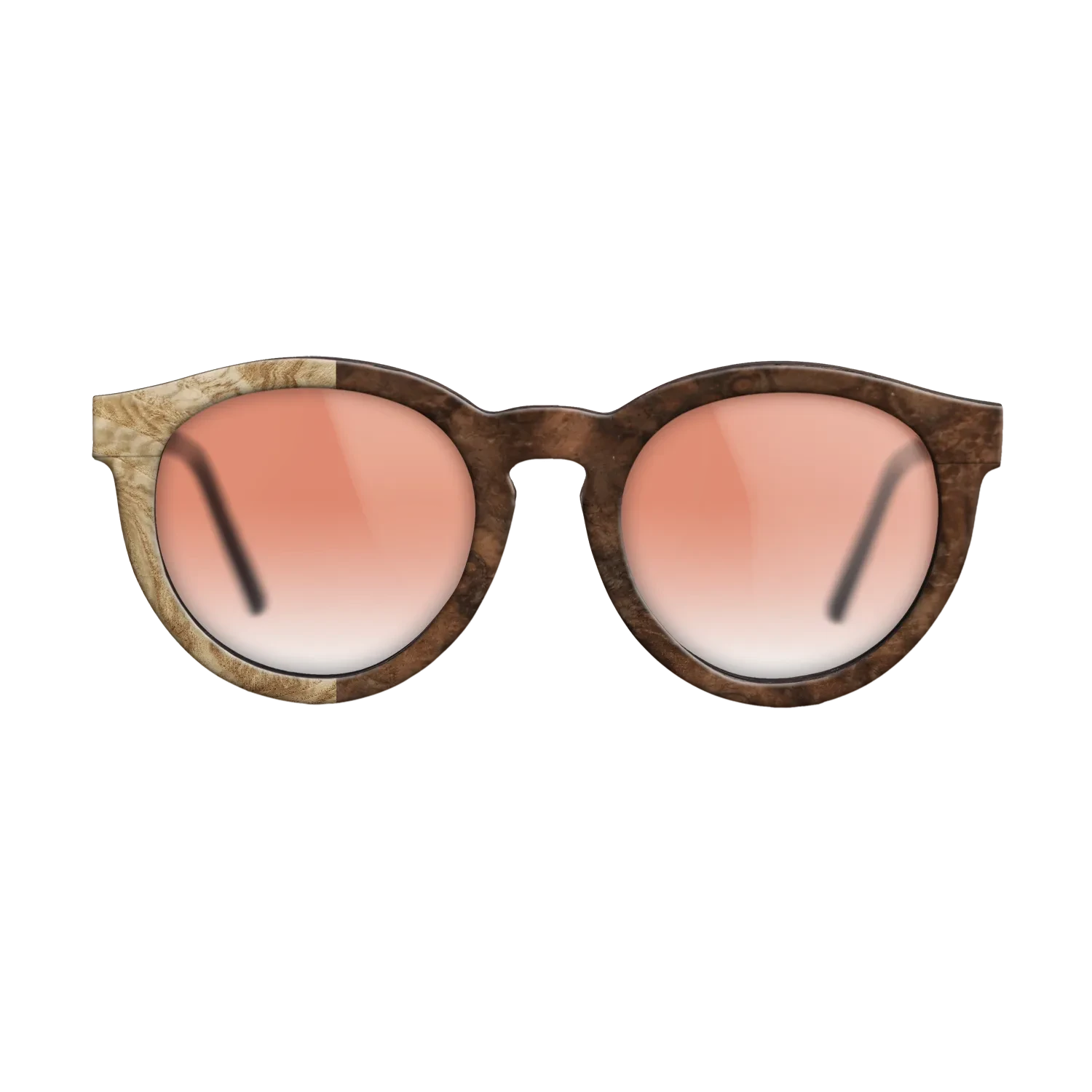 Walnut Burl,Olive Burl: Binary - The Rebel - Round - SIRIS wood optic