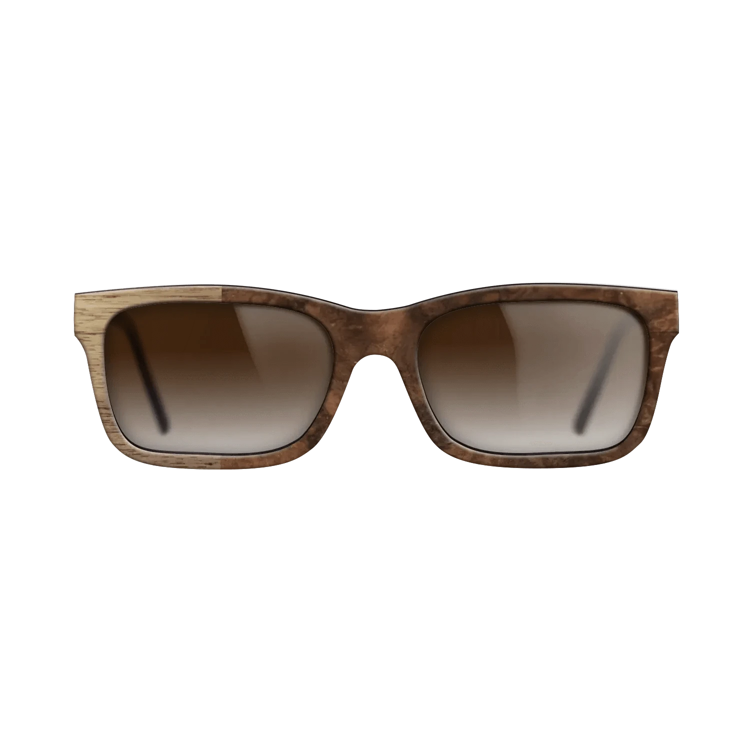 Walnut Burl,Walnut: Straight Grain: Binary - The Sage - Rectangle - SIRIS wood optic