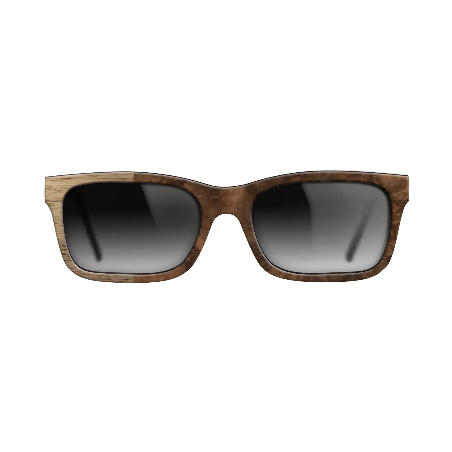 Walnut Burl,Walnut: Straight Grain: Binary - The Sage - Rectangle - SIRIS wood optic