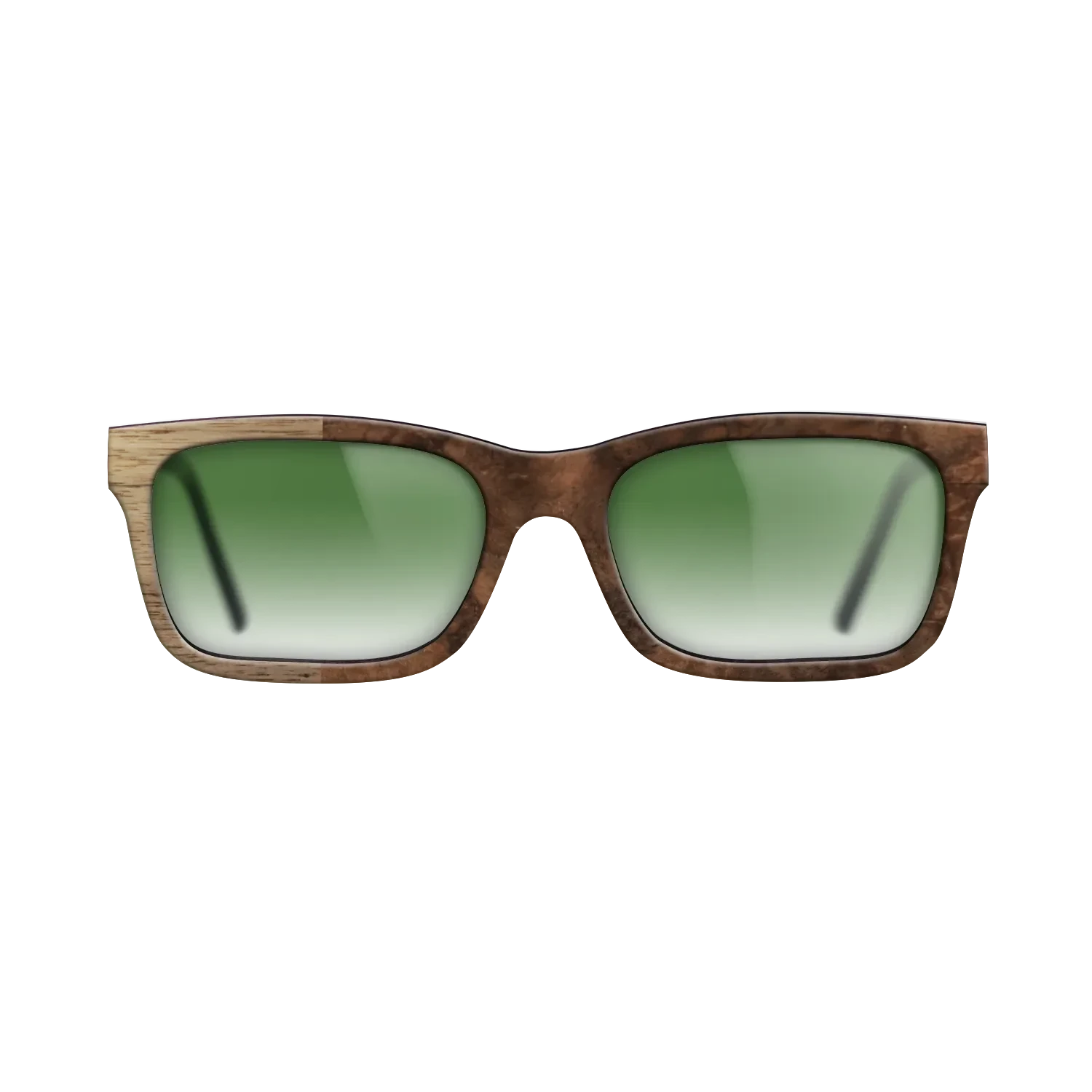 Walnut Burl,Walnut: Straight Grain: Binary - The Sage - Rectangle - SIRIS wood optic