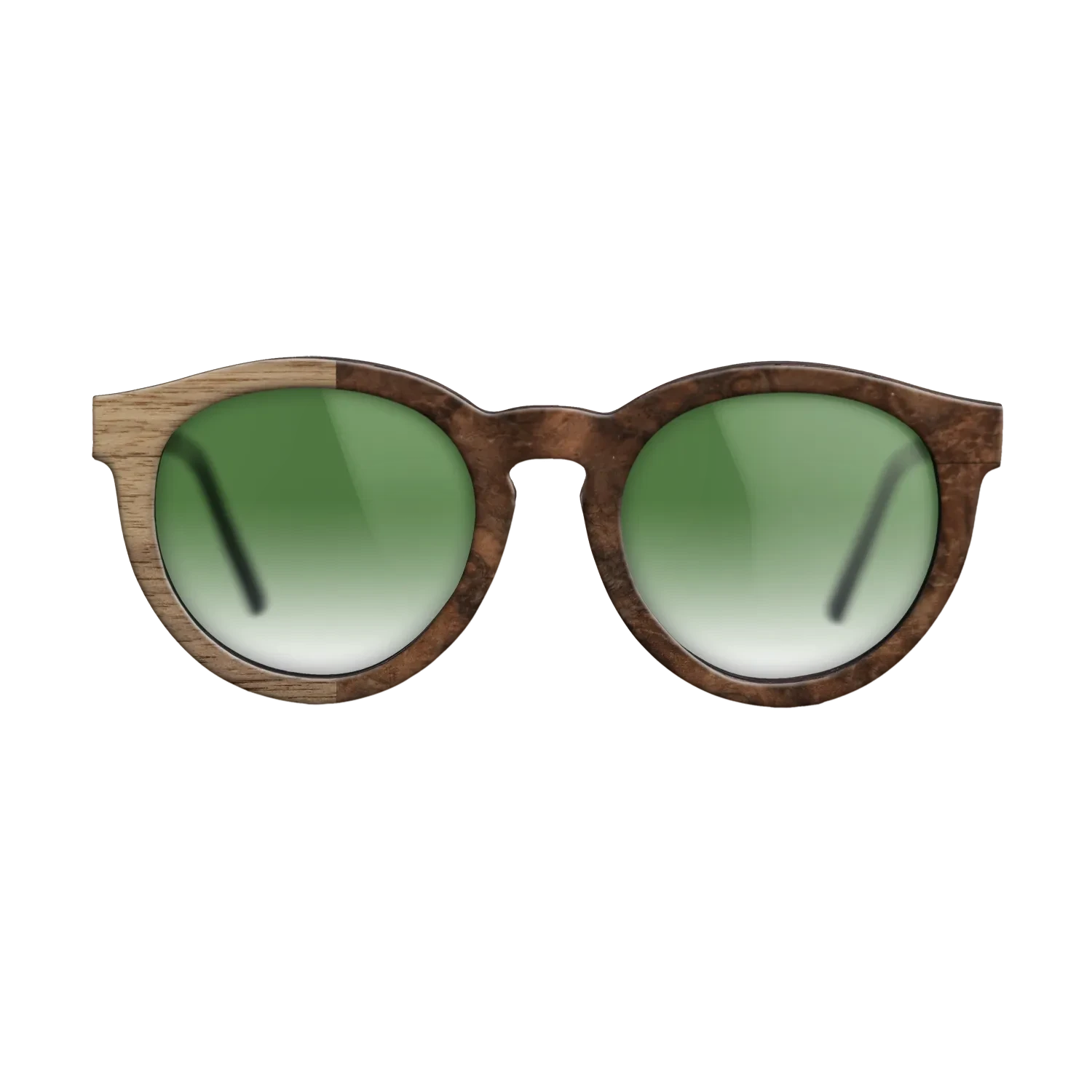 Walnut Burl,Walnut: Straight Grain: Binary - The Rebel - Round - SIRIS wood optic