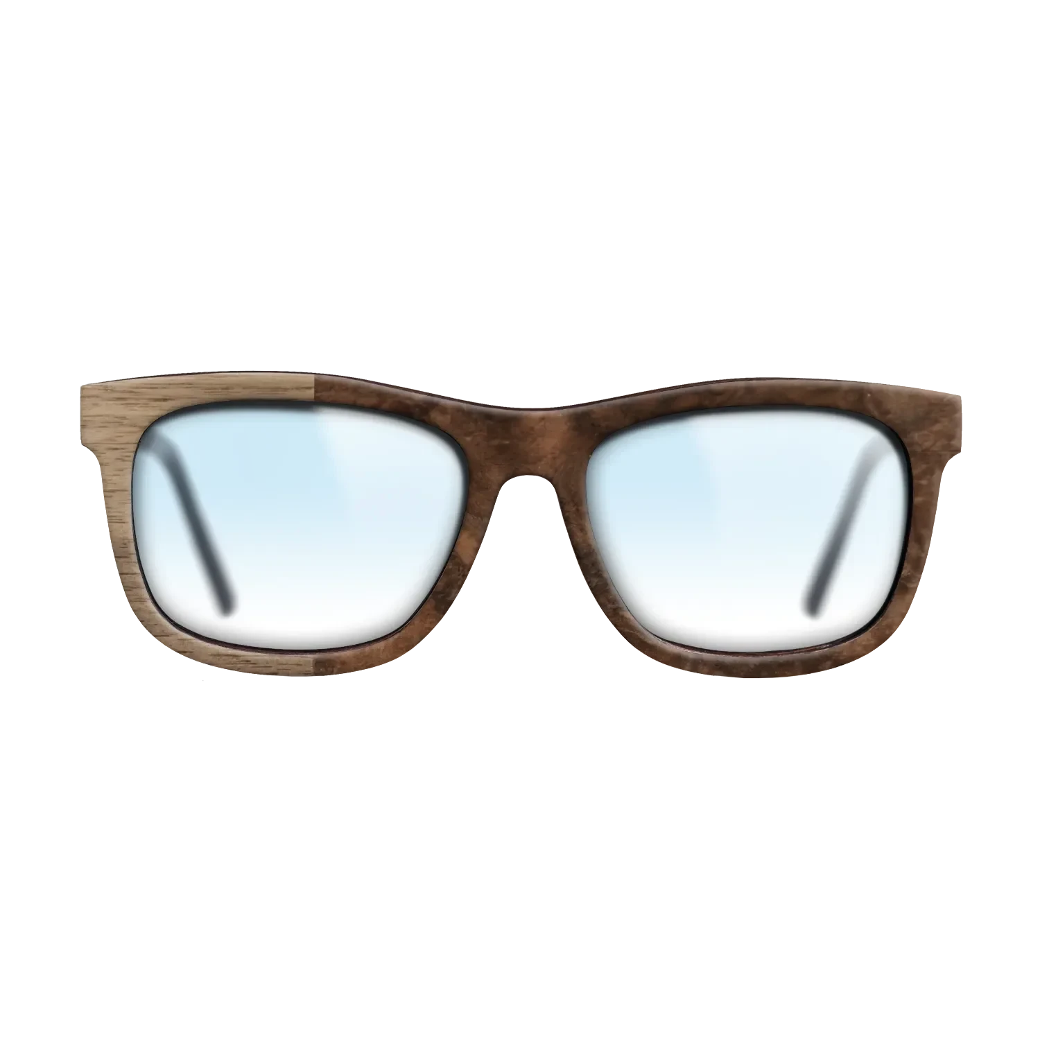 Walnut Burl,Walnut: Straight Grain: Binary - The Hero - Square - SIRIS wood optic