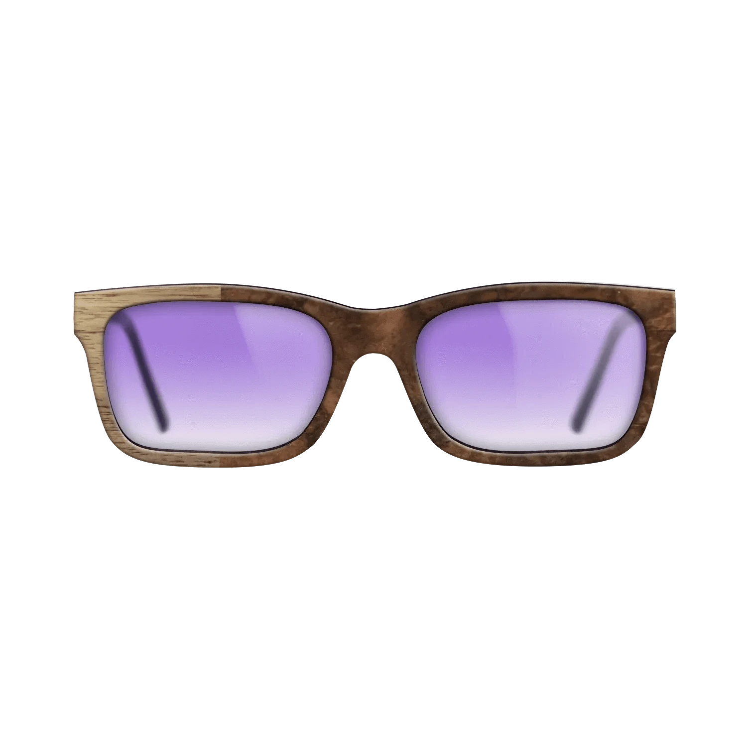 Walnut Burl,Walnut: Straight Grain: Binary - The Sage - Rectangle - SIRIS wood optic