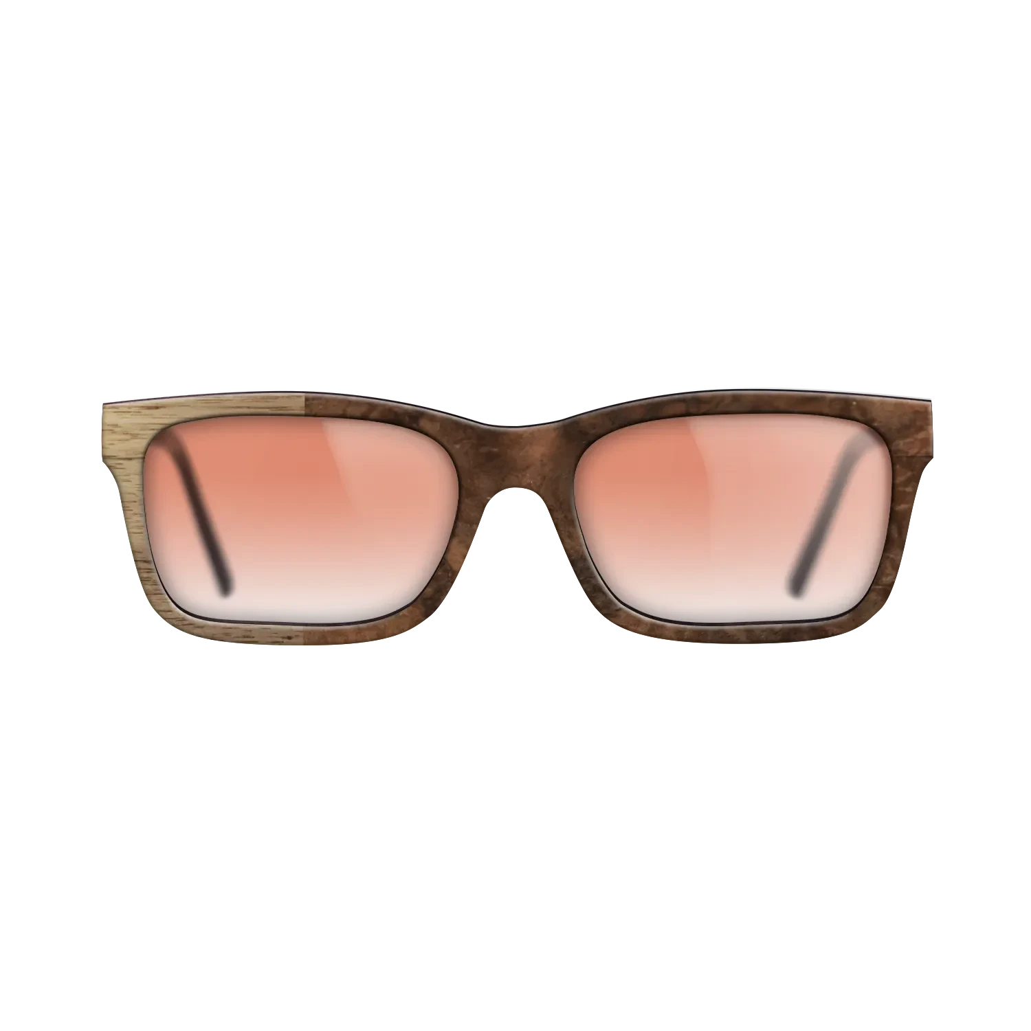 Walnut Burl,Walnut: Straight Grain: Binary - The Sage - Rectangle - SIRIS wood optic