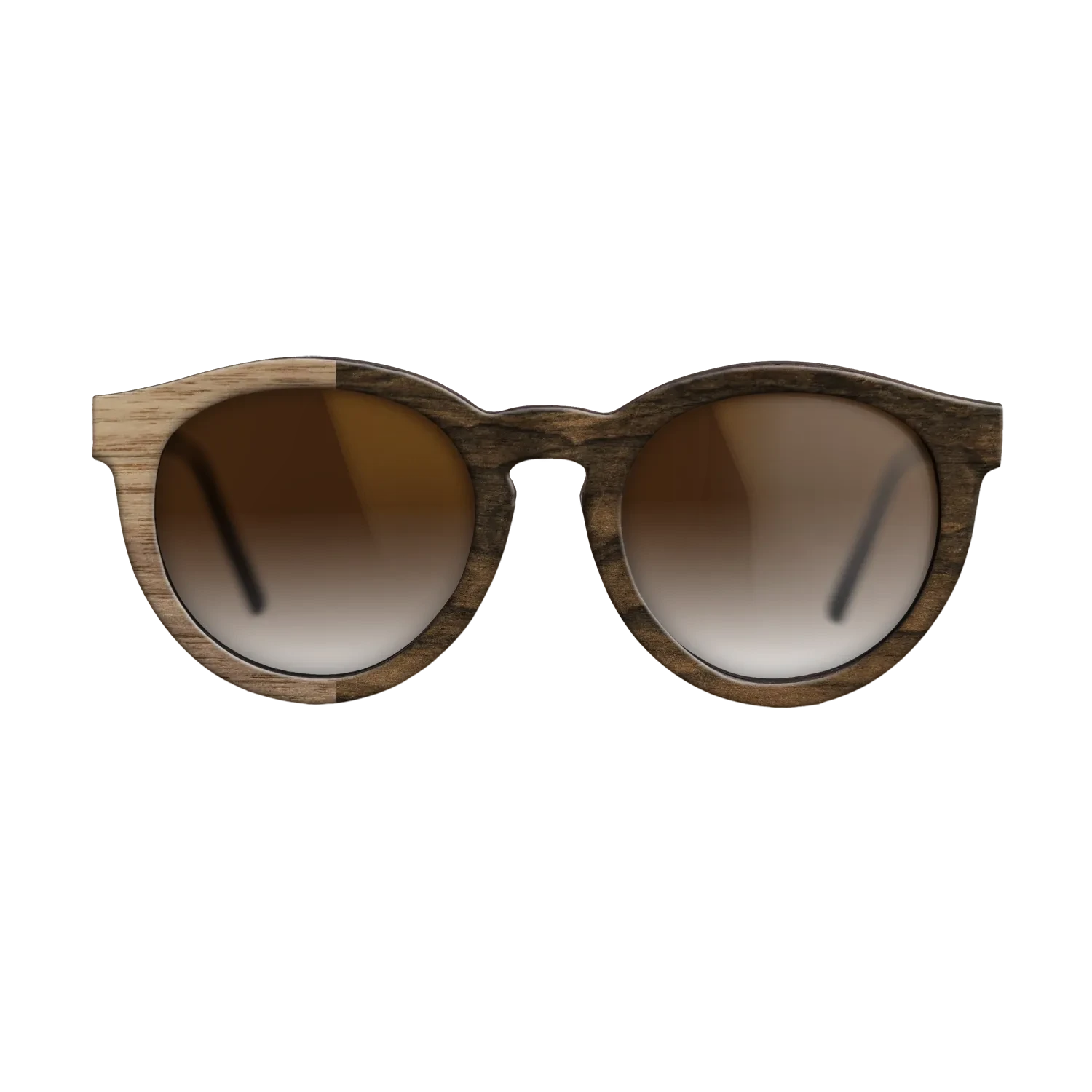 Ziricote Dark Quartered,Walnut: Straight Grain: Binary - The Rebel - Round - 1091 - SIRIS wood optic