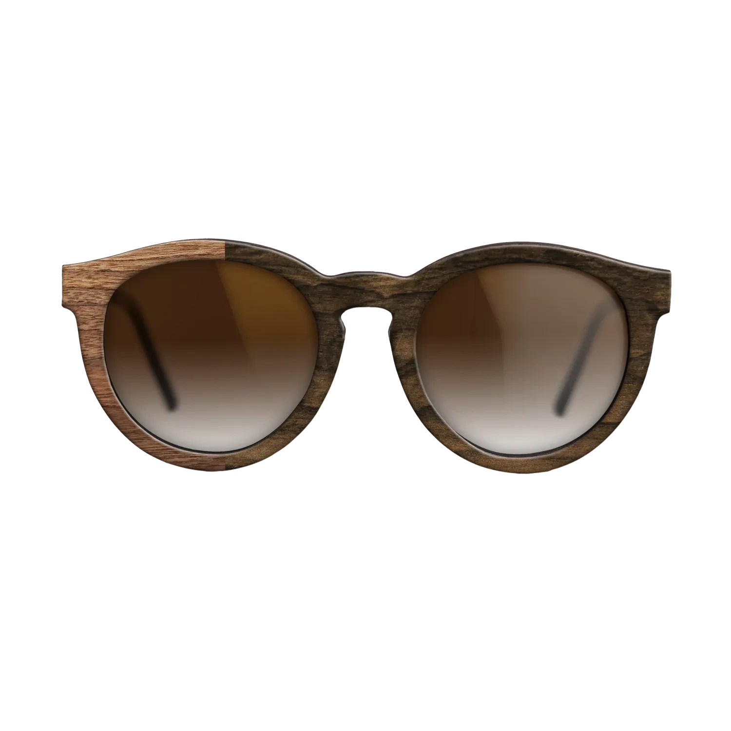 Ziricote Dark Quartered,Walnut Claro Light: Binary - The Rebel - Round - SIRIS wood optic