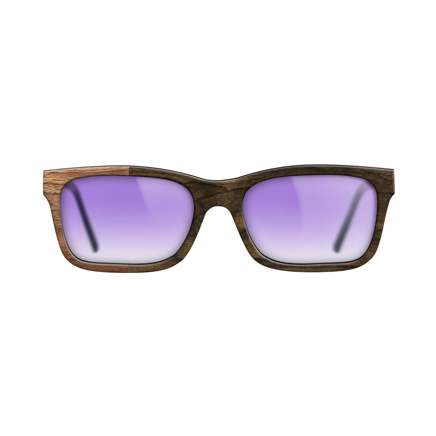 Ziricote Dark Quartered,Walnut Claro Light: Binary - The Sage - Rectangle - SIRIS wood optic